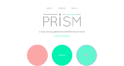 Desktop Screenshot of prism.scholarslab.org