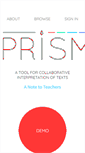 Mobile Screenshot of prism.scholarslab.org