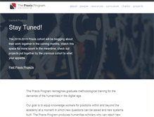 Tablet Screenshot of praxis.scholarslab.org